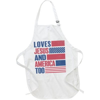 Love Jesus America Too Apron