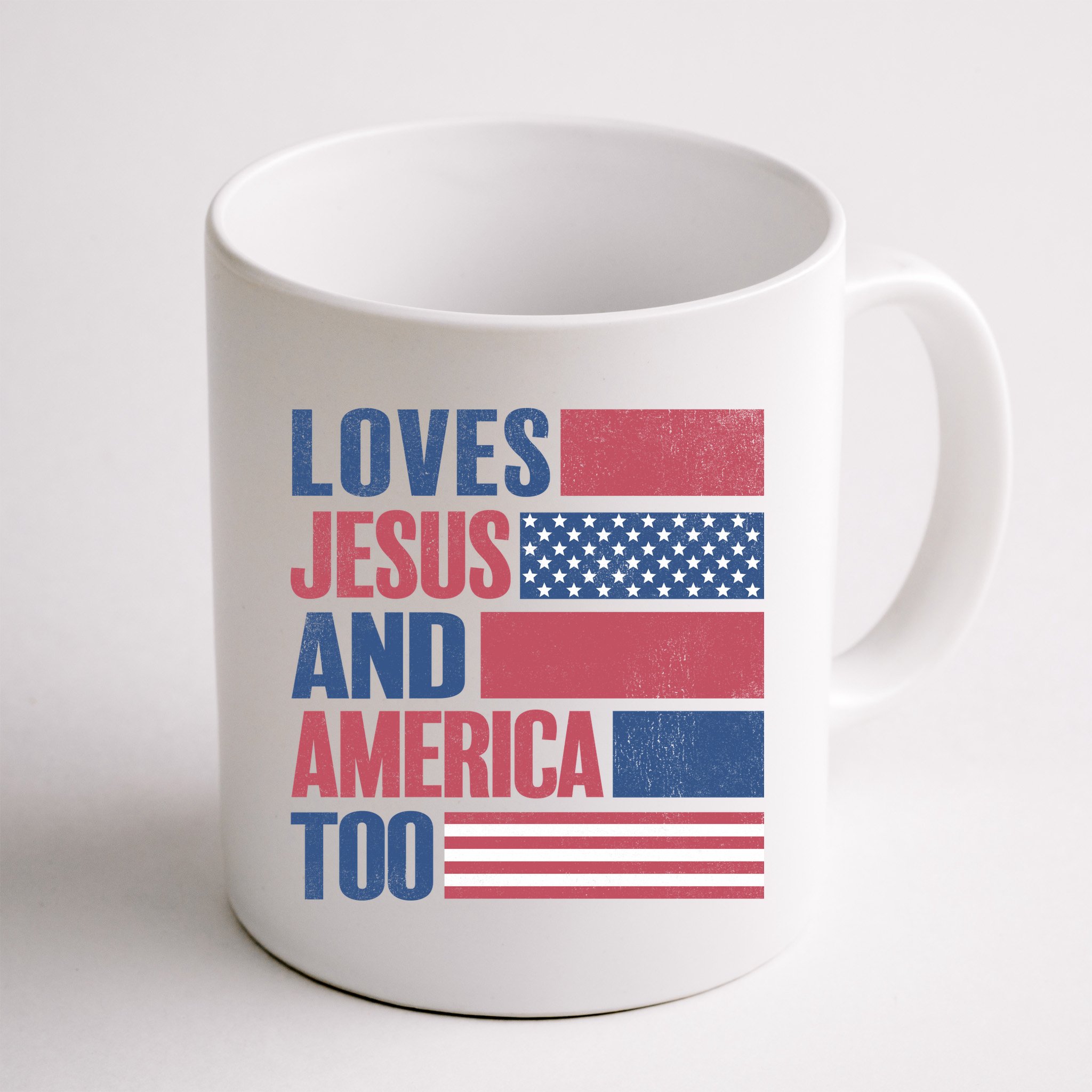 Love Jesus America Too Mug