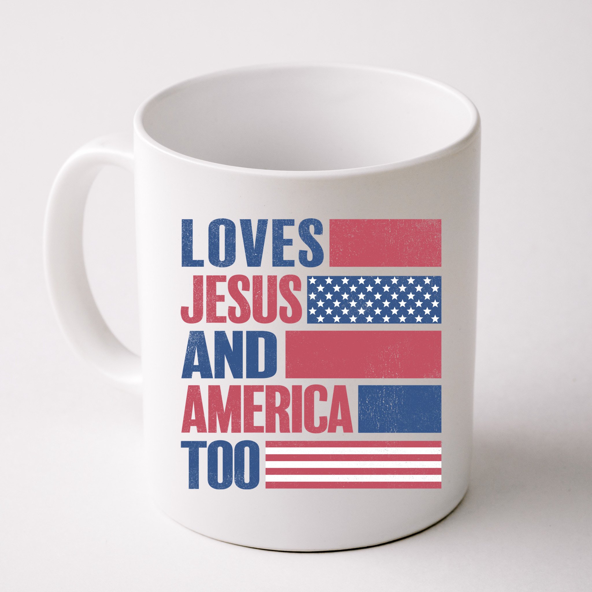 Love Jesus America Too Mug