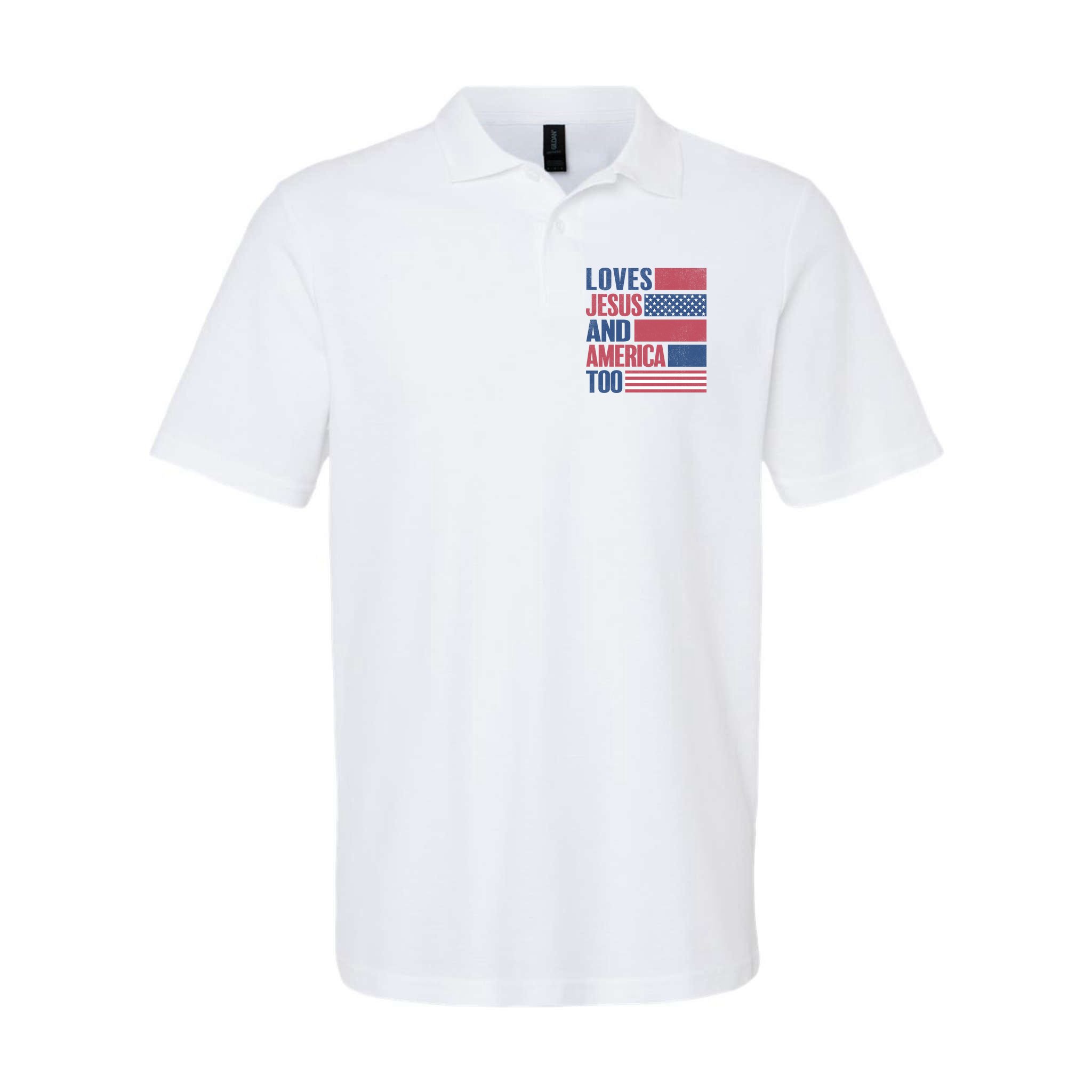 Love Jesus America Too Polo