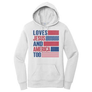 Love Jesus America Too Women's Pullover Hoodie