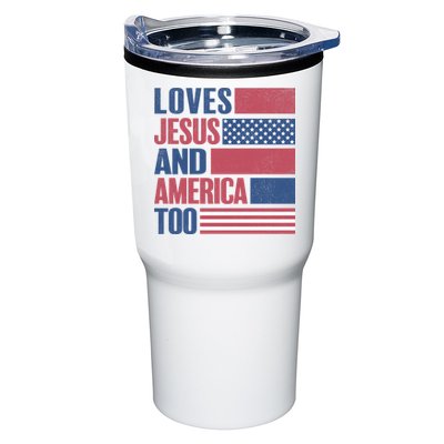 Love Jesus America Too Tumbler
