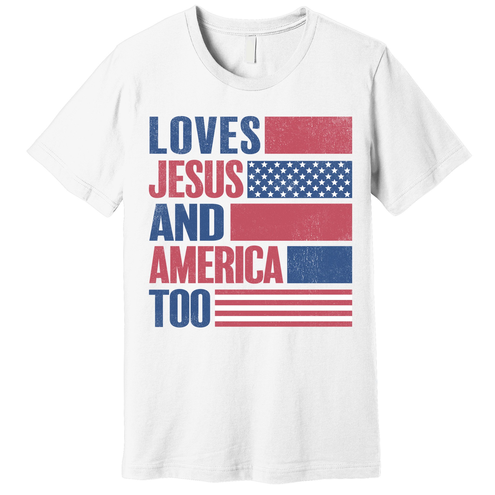 Love Jesus America Too Premium T-Shirt