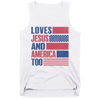 Love Jesus America Too Tank Top