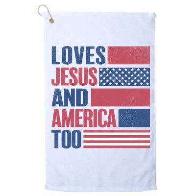 Love Jesus America Too Golf Towel