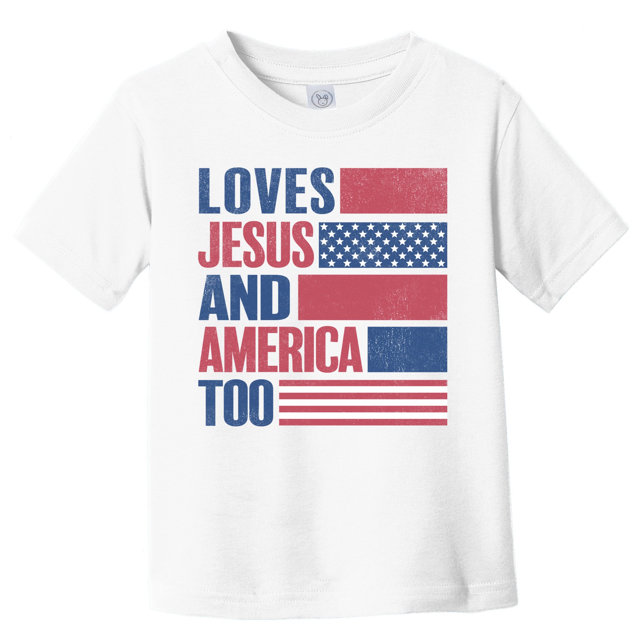 Love Jesus America Too Toddler T-Shirt
