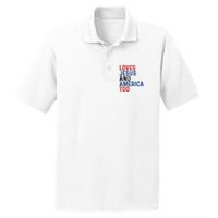 Loves Jesus And America Too 4th Of July PosiCharge RacerMesh Polo