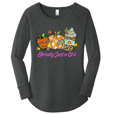 Literally Just A Girl Women's Perfect Tri Tunic Long Sleeve Shirt