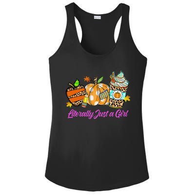 Literally Just A Girl Ladies PosiCharge Competitor Racerback Tank