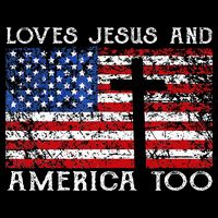 Loves Jesus And America Too Usa Patriotic Christian Backpack