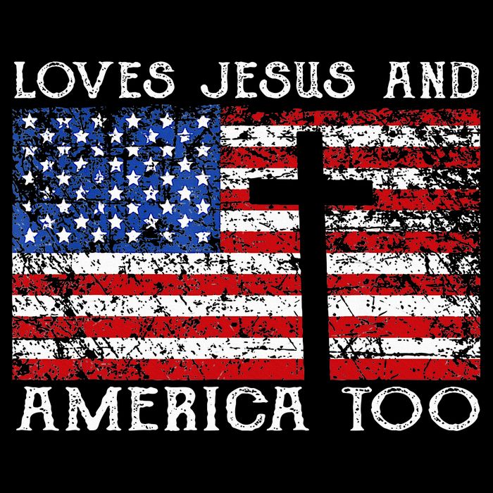 Loves Jesus And America Too Usa Patriotic Christian Backpack