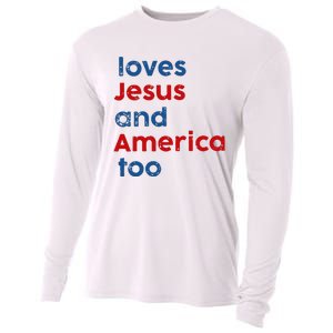 Loves Jesus and America Too Cooling Performance Long Sleeve Crew