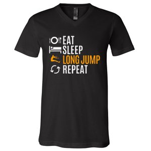 Long Jump Athletics V-Neck T-Shirt