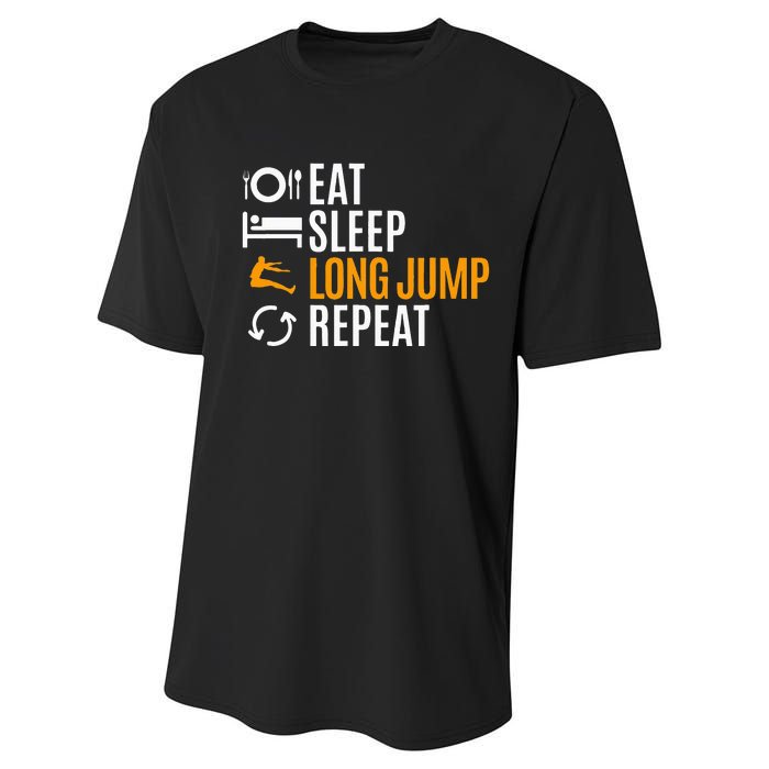 Long Jump Athletics Performance Sprint T-Shirt