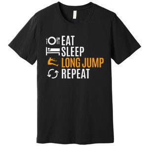 Long Jump Athletics Premium T-Shirt