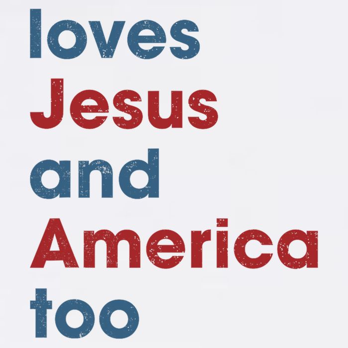 Loves Jesus And America Too Christian Patriot Mug