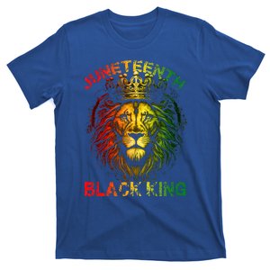 Lion Juneteenth Black King Melanin Father Dad T-Shirt