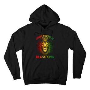 Lion Juneteenth Black King Melanin Father Dad Hoodie