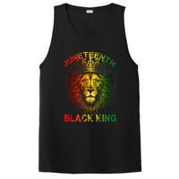 Lion Juneteenth Black King Melanin Father Dad PosiCharge Competitor Tank