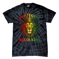 Lion Juneteenth Black King Melanin Father Dad Tie-Dye T-Shirt