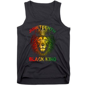 Lion Juneteenth Black King Melanin Father Dad Tank Top