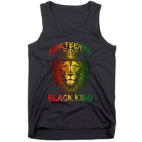 Lion Juneteenth Black King Melanin Father Dad Tank Top