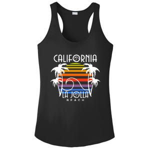 La Jolla Beach California Ladies PosiCharge Competitor Racerback Tank