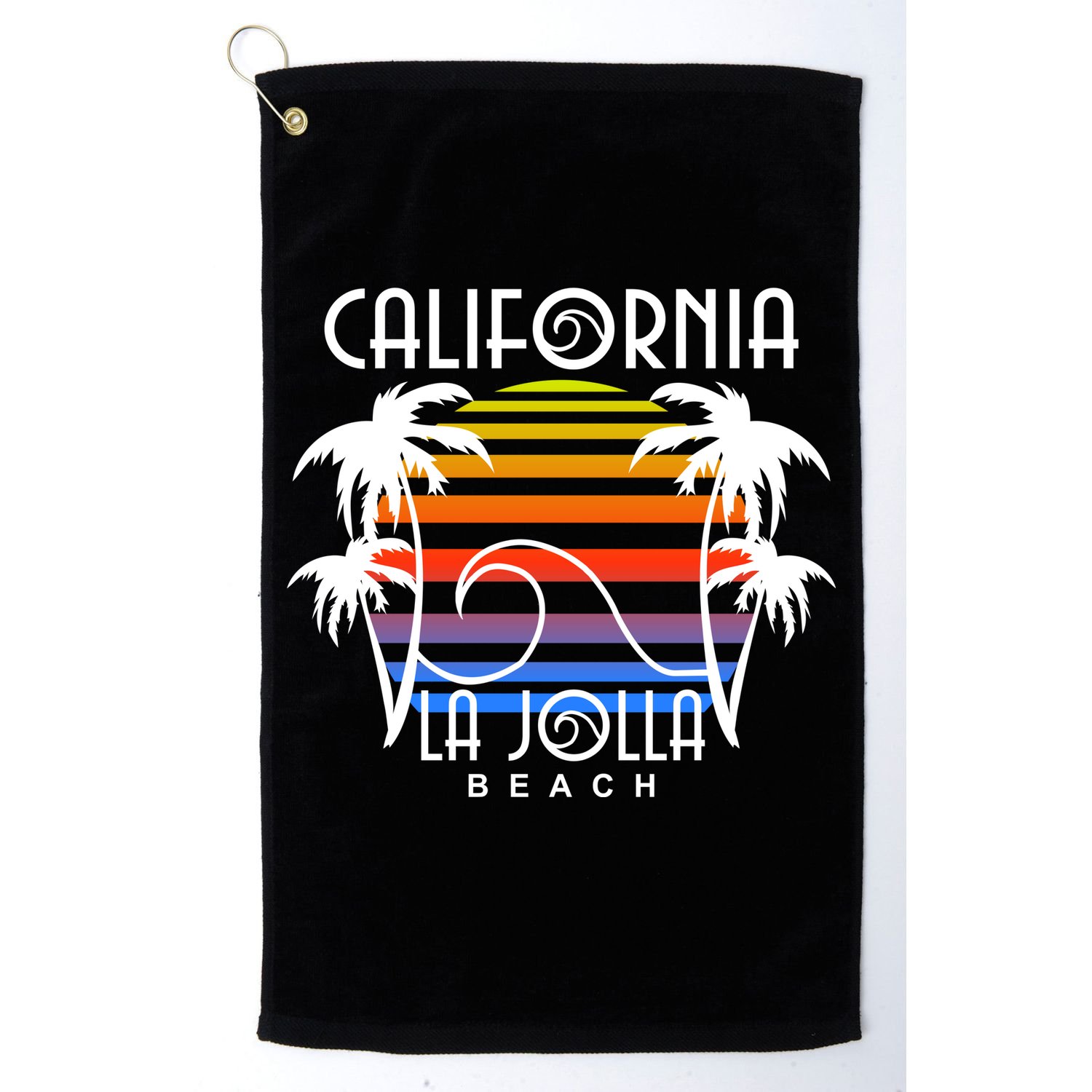 La Jolla Beach California Golf Towel