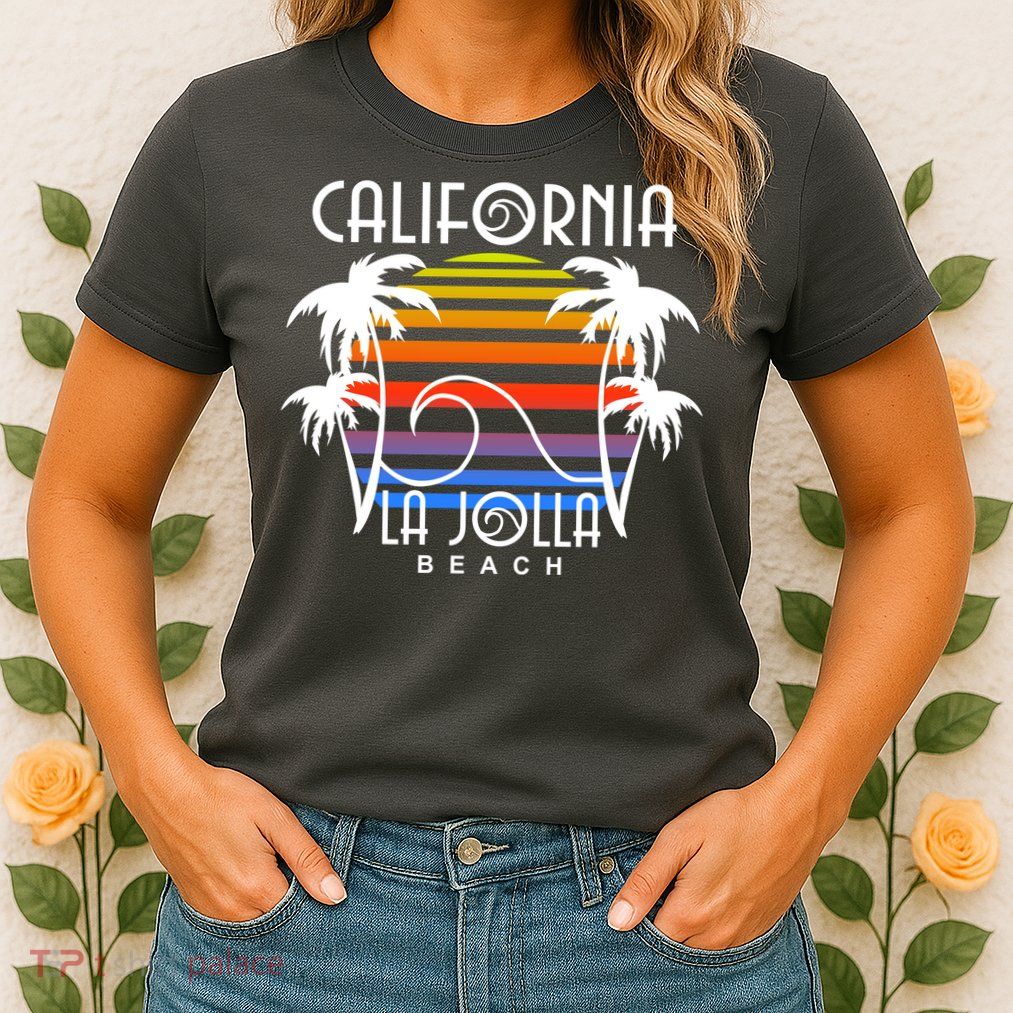 La Jolla Beach California Womens T-Shirt