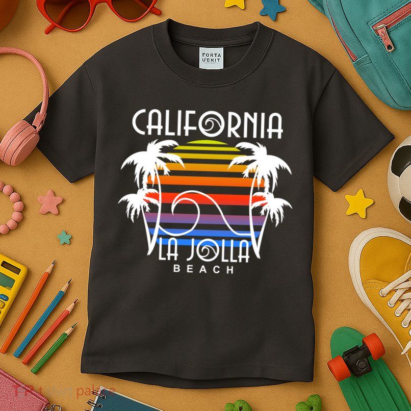 La Jolla Beach California Kids T-Shirt
