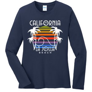 La Jolla Beach California Ladies Long Sleeve Shirt