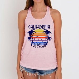 La Jolla Beach California Women's Knotted Racerback Tank