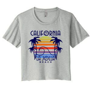 La Jolla Beach California Women's Crop Top Tee