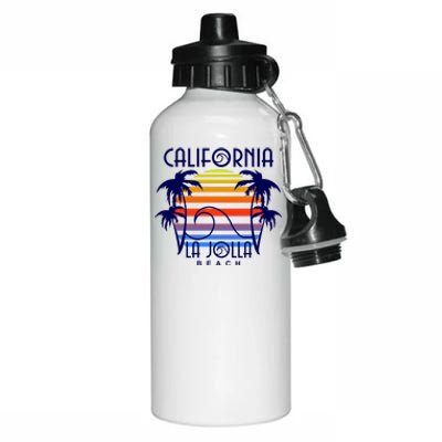 La Jolla Beach California Aluminum Water Bottle