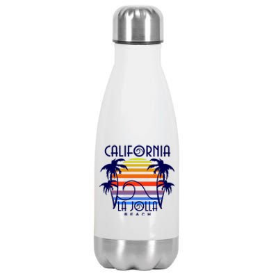 La Jolla Beach California Stainless Steel Insulated Water Bottle