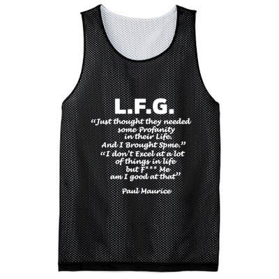 Limited Jessica Blaylock L.F.G. Just Thought They Needed Some Profanity In Their Mesh Reversible Basketball Jersey Tank