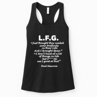 Limited Jessica Blaylock L.F.G. Just Thought They Needed Some Profanity In Their Womens Tank Top