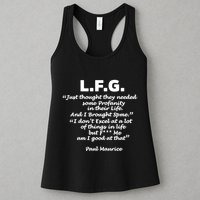 Limited Jessica Blaylock L.F.G. Just Thought They Needed Some Profanity In Their Womens Tank Top