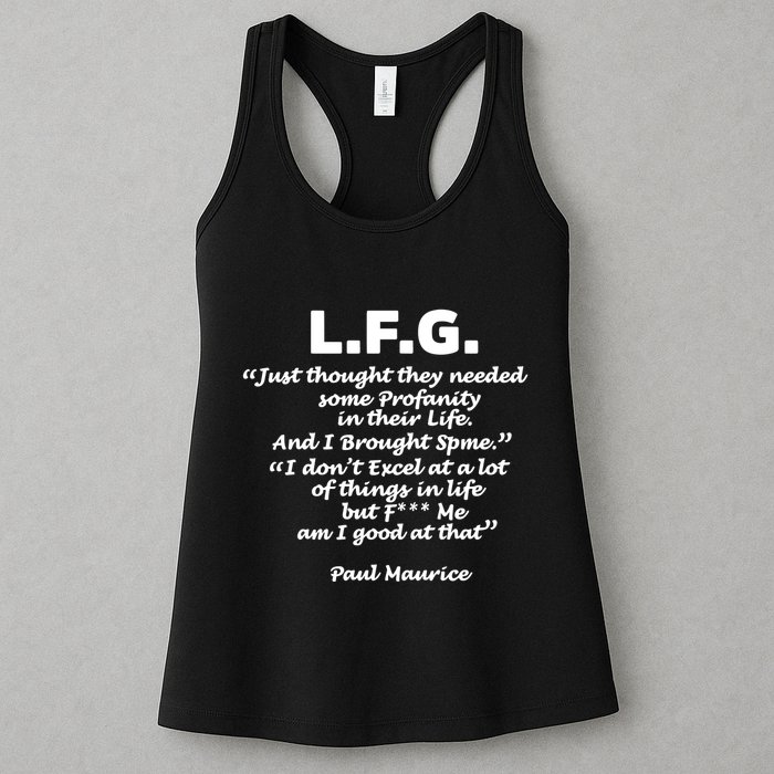 Limited Jessica Blaylock L.F.G. Just Thought They Needed Some Profanity In Their Womens Tank Top