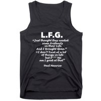 Limited Jessica Blaylock L.F.G. Just Thought They Needed Some Profanity In Their Tank Top