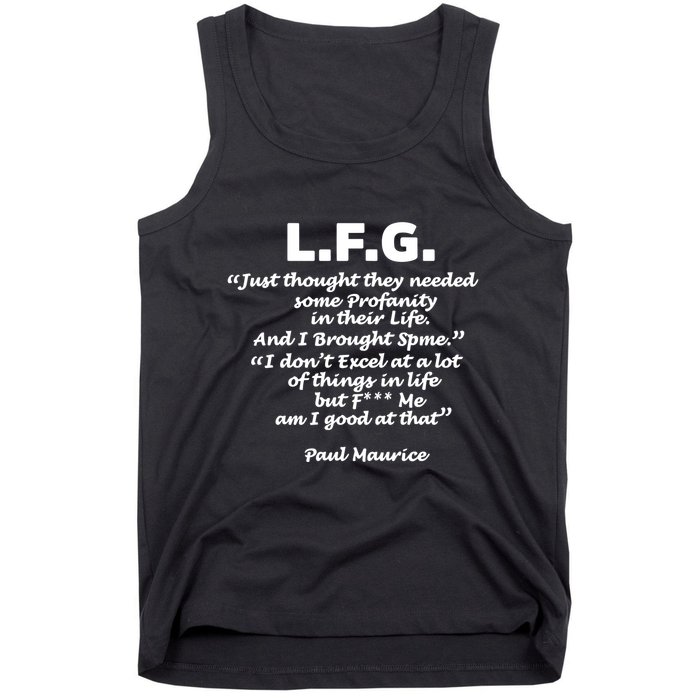 Limited Jessica Blaylock L.F.G. Just Thought They Needed Some Profanity In Their Tank Top