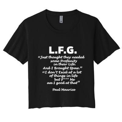 Limited Jessica Blaylock L.F.G. Just Thought They Needed Some Profanity In Their Crop Top