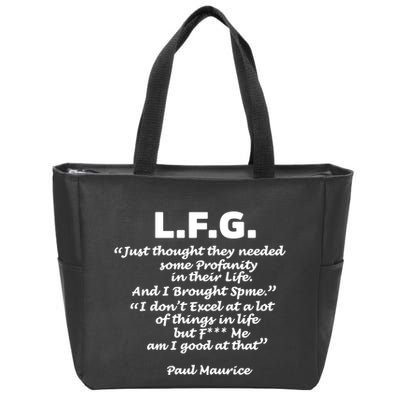 Limited Jessica Blaylock L.F.G. Just Thought They Needed Some Profanity In Their Zip Tote Bag