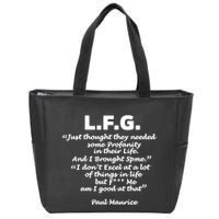 Limited Jessica Blaylock L.F.G. Just Thought They Needed Some Profanity In Their Zip Tote Bag