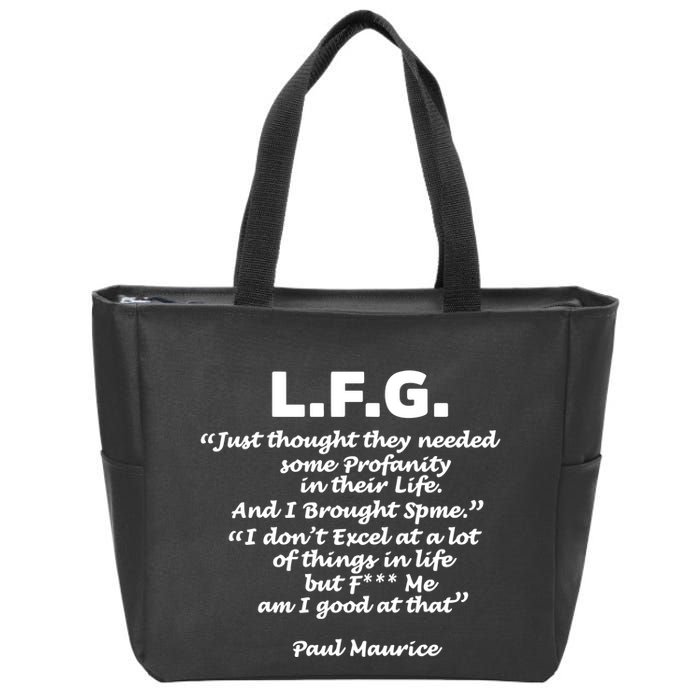 Limited Jessica Blaylock L.F.G. Just Thought They Needed Some Profanity In Their Zip Tote Bag