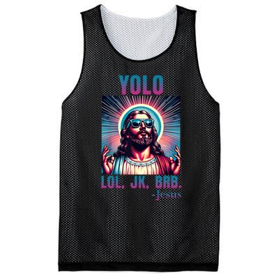 Lol Jk Brb Jesus Funny Easter Day Mesh Reversible Basketball Jersey Tank