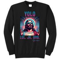 Lol Jk Brb Jesus Funny Easter Day Tall Sweatshirt