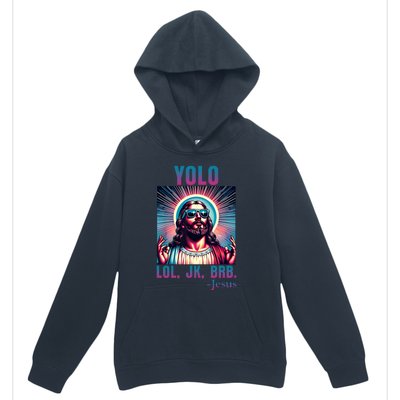 Lol Jk Brb Jesus Funny Easter Day Urban Pullover Hoodie