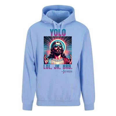 Lol Jk Brb Jesus Funny Easter Day Unisex Surf Hoodie