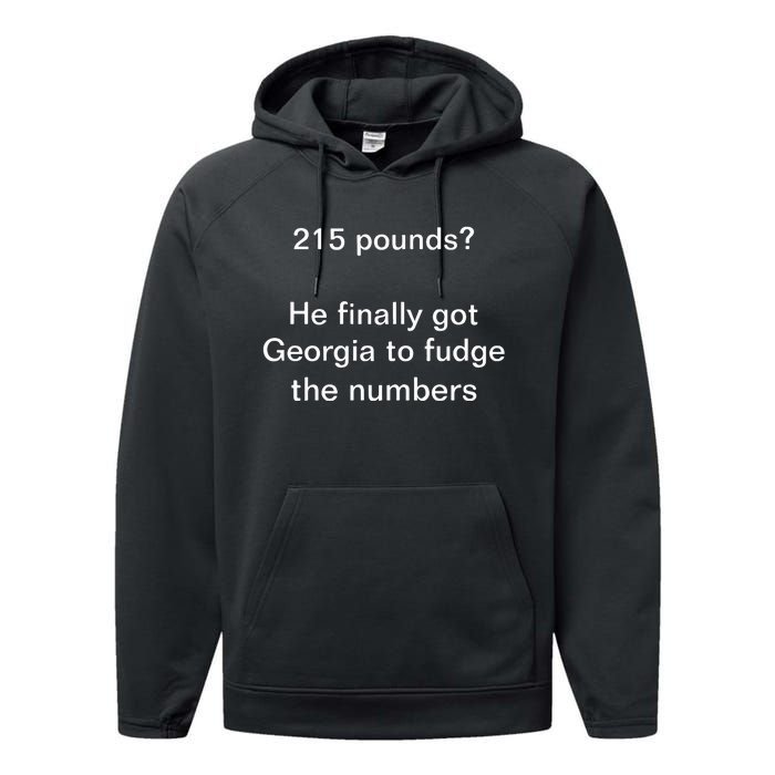 Limited Jon Cooper 215 Pounds He Finally Got Georgia To Fudge The Numbers Performance Fleece Hoodie